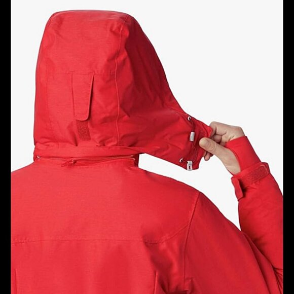 Columbia Women's Alpine Action Omni-Heat Hooded Jacket Size S, "Red Lilly" - Picture 5 of 9